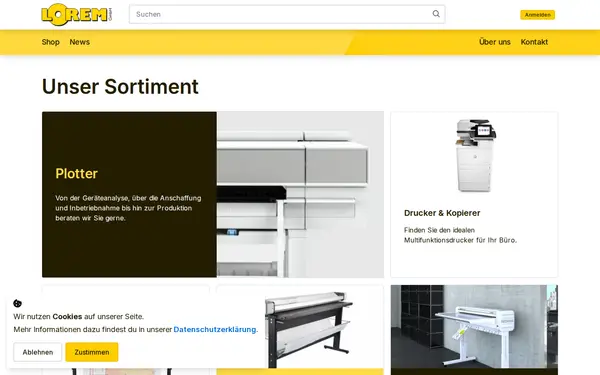 Lorem GmbH B2B commerce platform