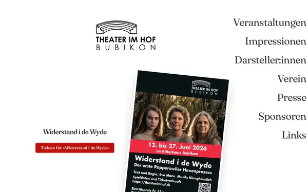 Theater im Hof ticketing platform